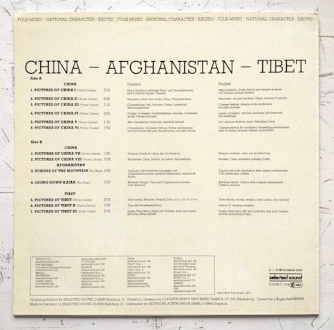 Victor Cavini / Tro Khan - China - Afghanistan - Tibet (LP)
