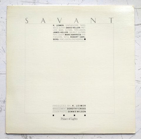 Savant - Stationary Dance / Sensible Music (12")