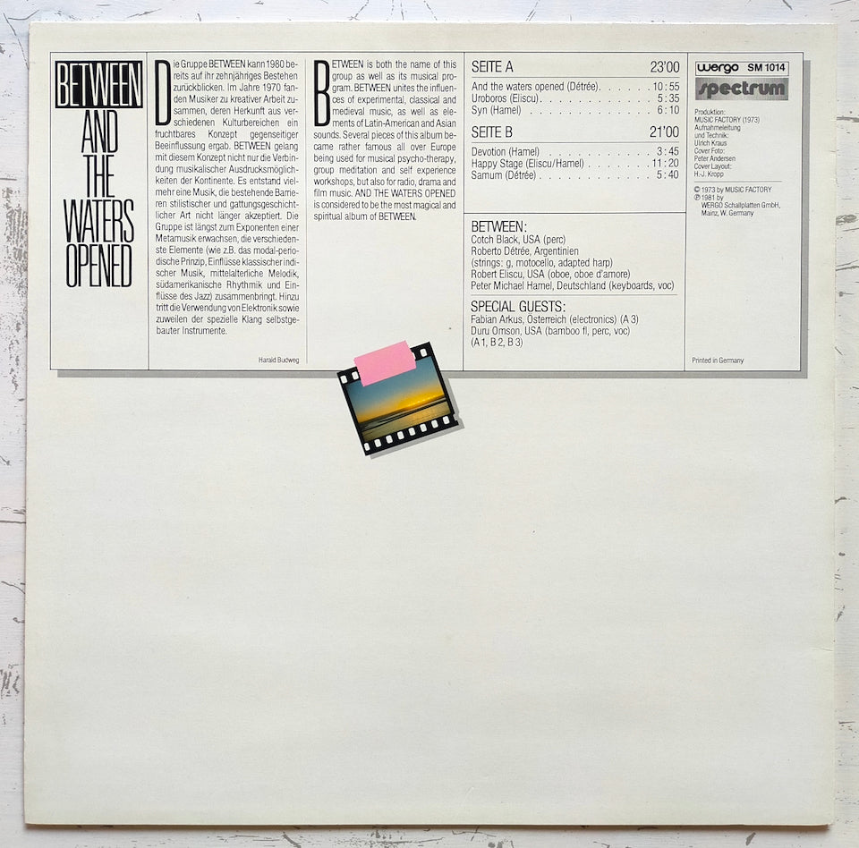 Between – And The Waters Opened (LP)
