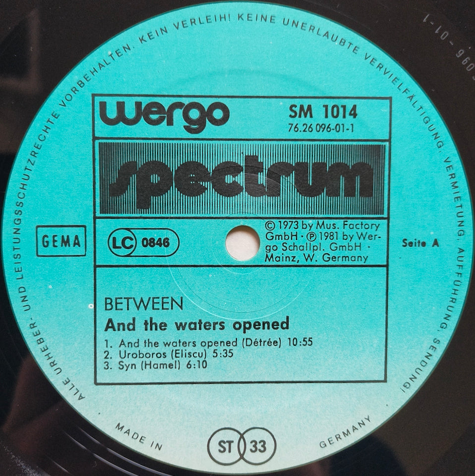 Between – And The Waters Opened (LP)