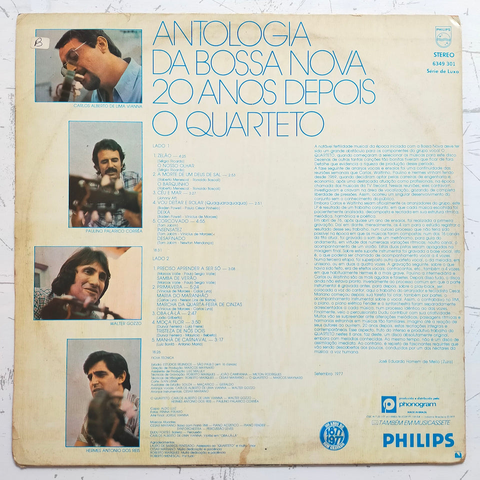 O Quarteto – Antologia Da Bossa Nova 20 Anos Depois (LP)