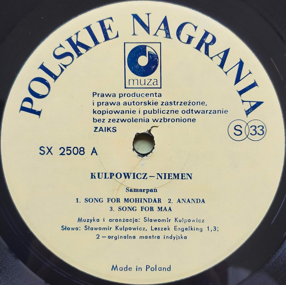 Kulpowicz Featuring Niemen – Samarpan (LP)