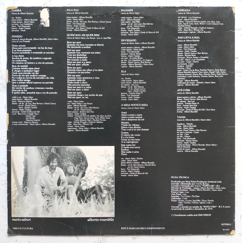 Alberto Rosenblit & Mario Adnet – S.T. (LP)