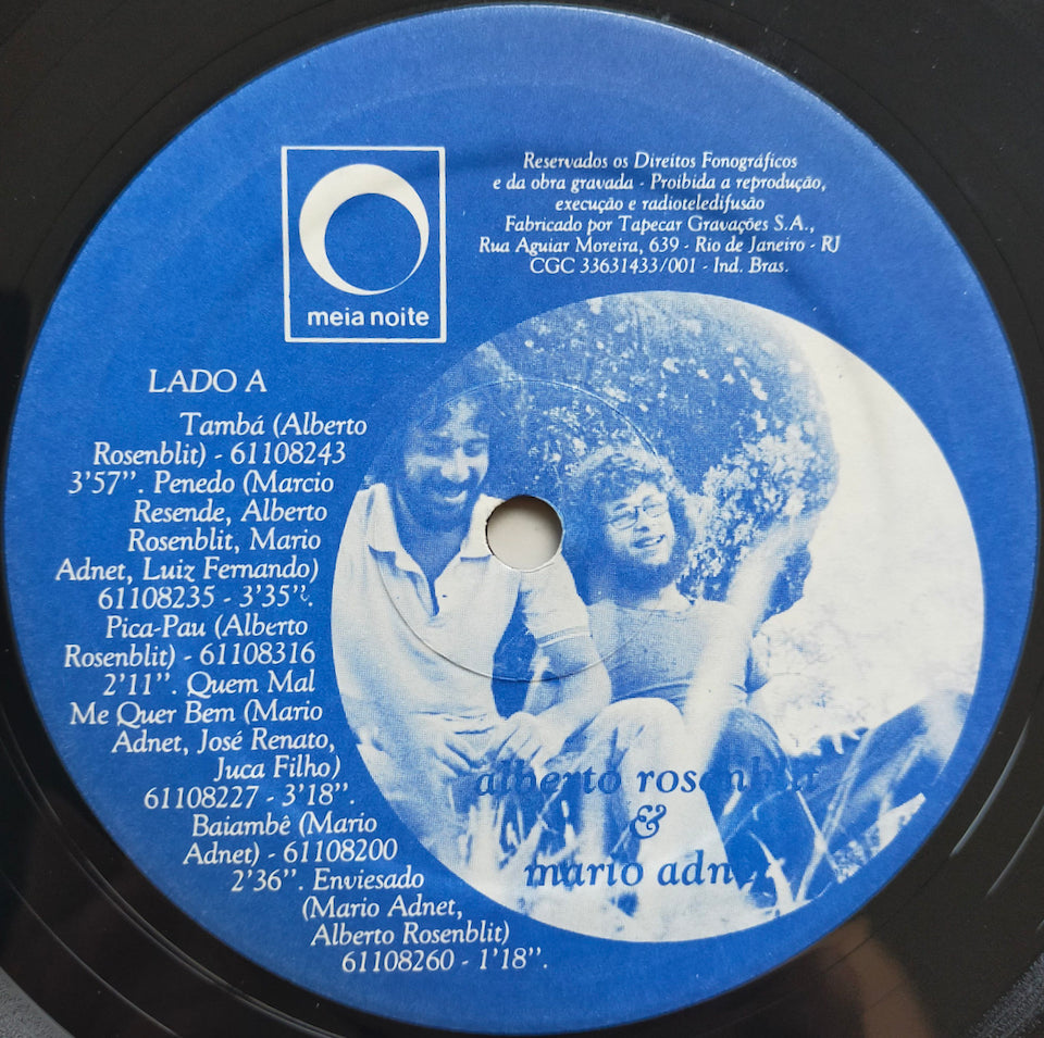 Alberto Rosenblit & Mario Adnet – S.T. (LP)
