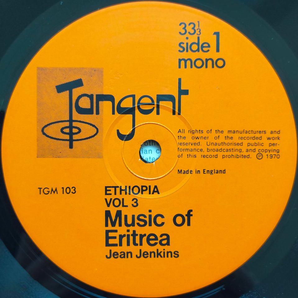 Jean Jenkins – Ethiopia Vol 3: Music Of Eritrea (LP)