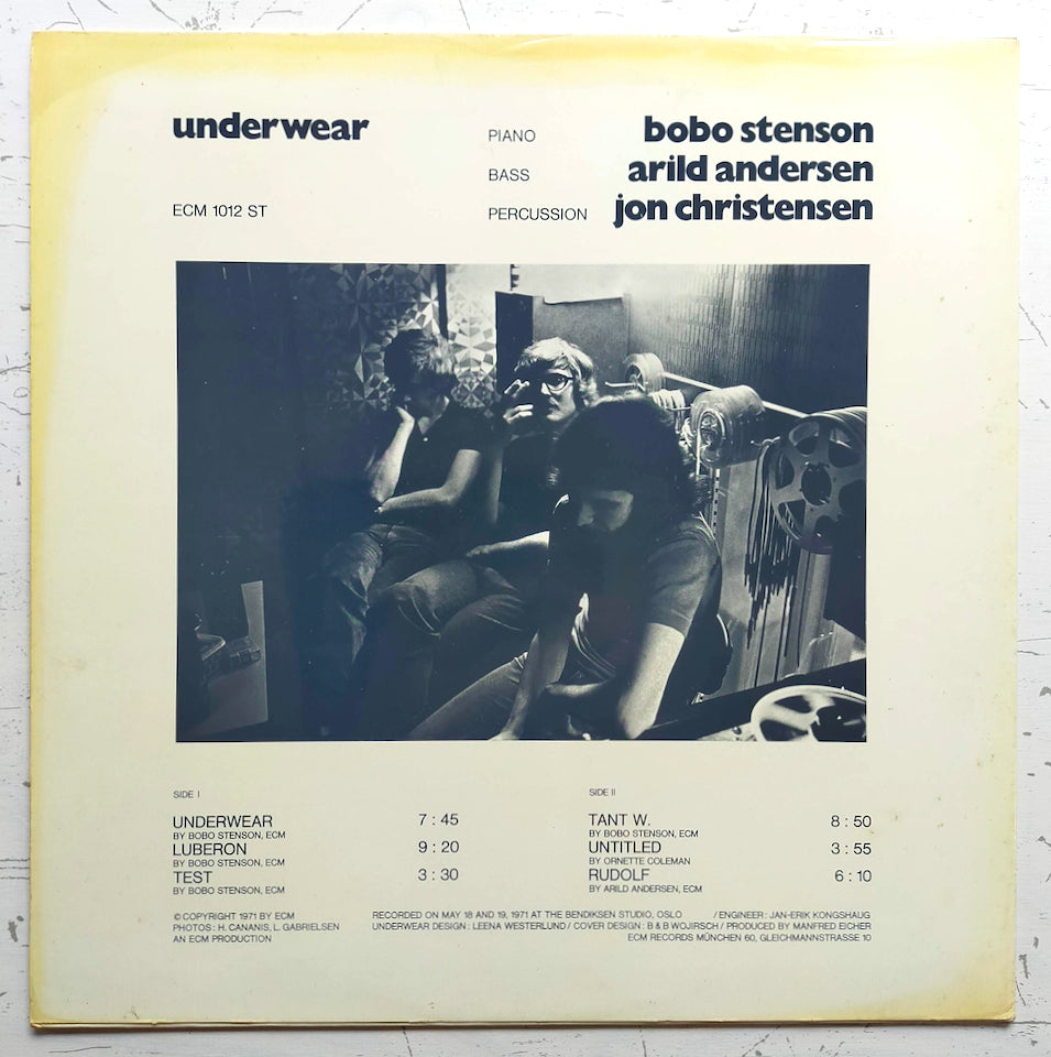 Bobo Stenson / Arild Andersen / Jon Christensen – Underwear (LP)