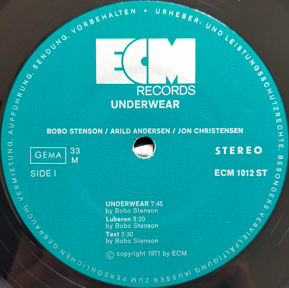 Bobo Stenson / Arild Andersen / Jon Christensen – Underwear (LP)