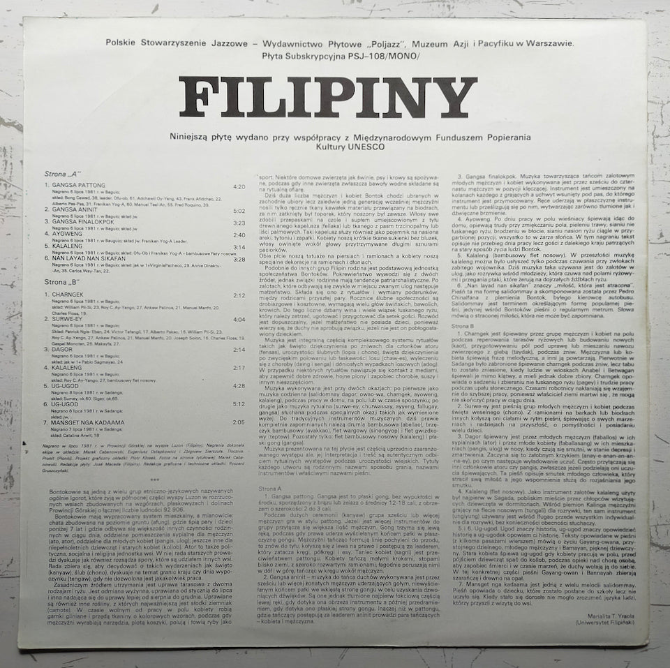 Various – Filipiny (LP)