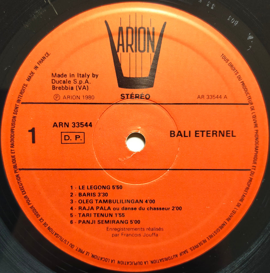Unknown Artist – Bali Eternel (LP)