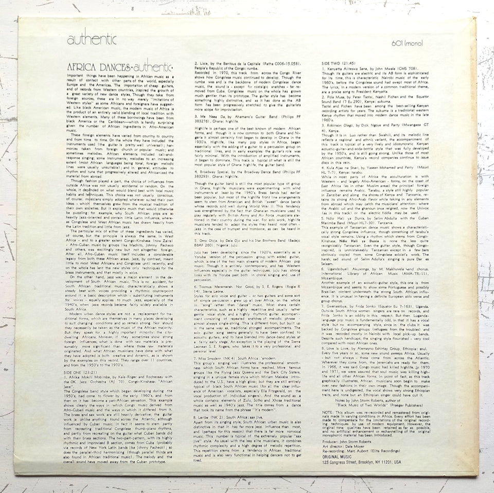Various – Africa Dances (LP)