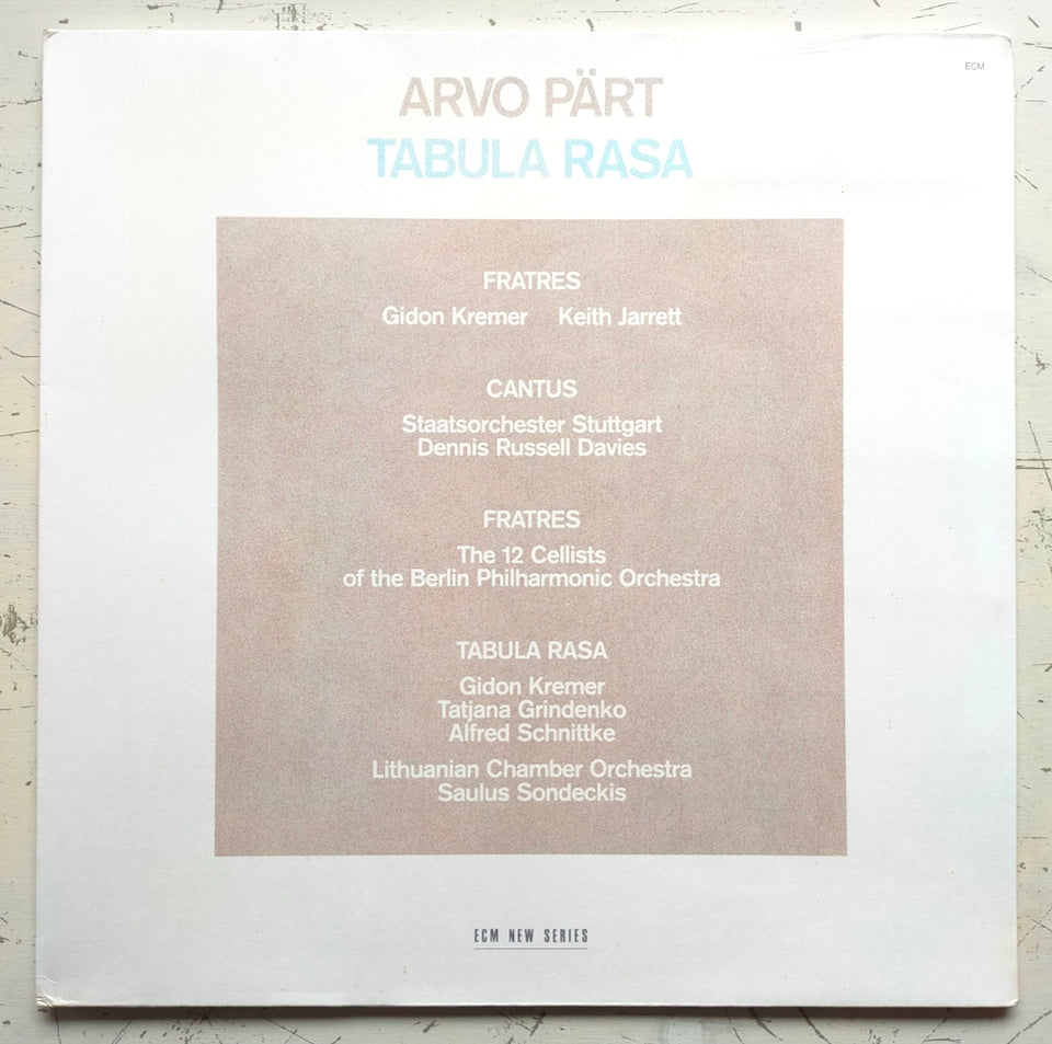 Arvo Pärt – Tabula Rasa (LP)