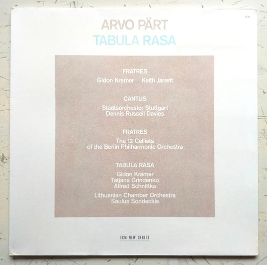 Arvo Pärt – Tabula Rasa (LP)