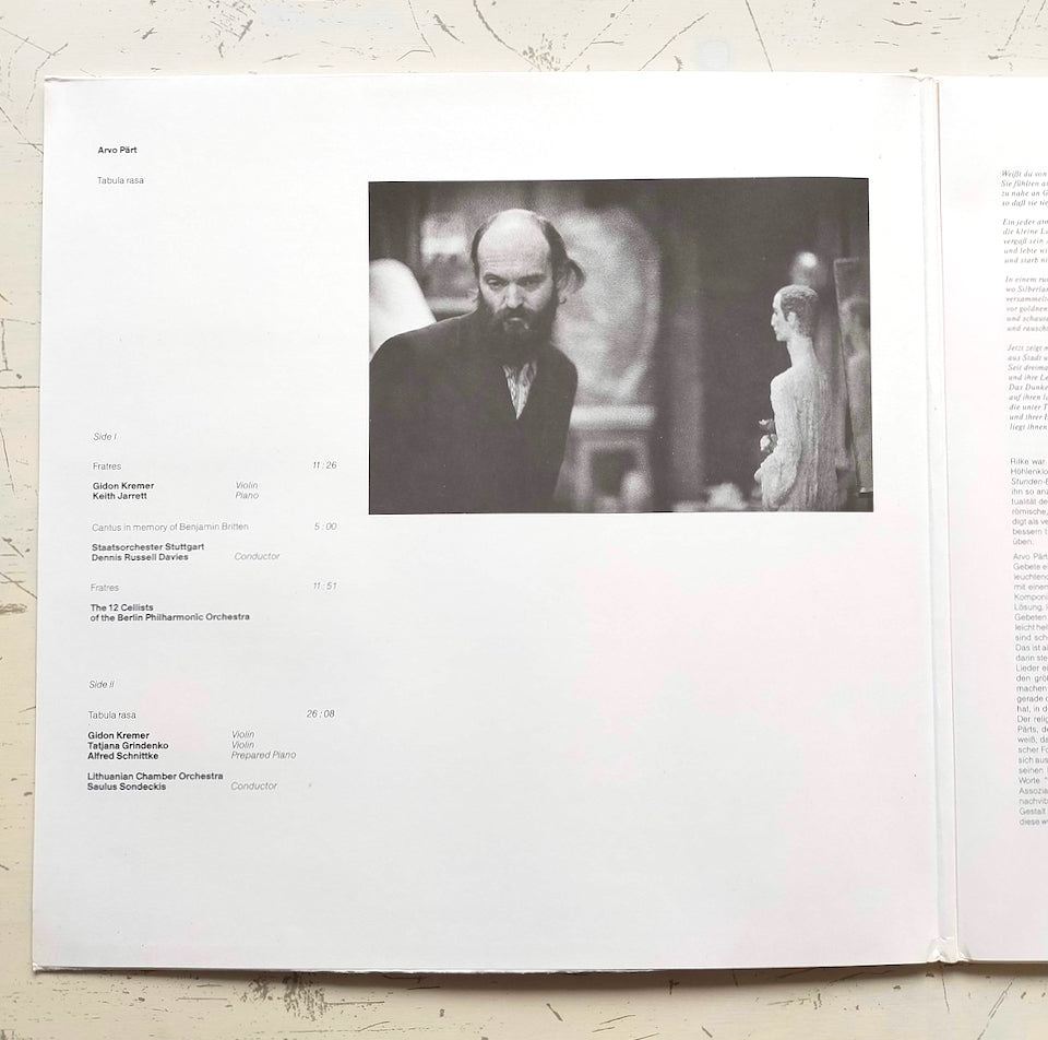 Arvo Pärt – Tabula Rasa (LP)