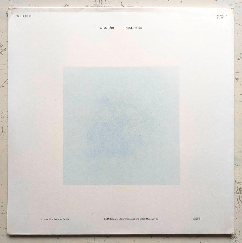 Arvo Pärt – Tabula Rasa (LP)