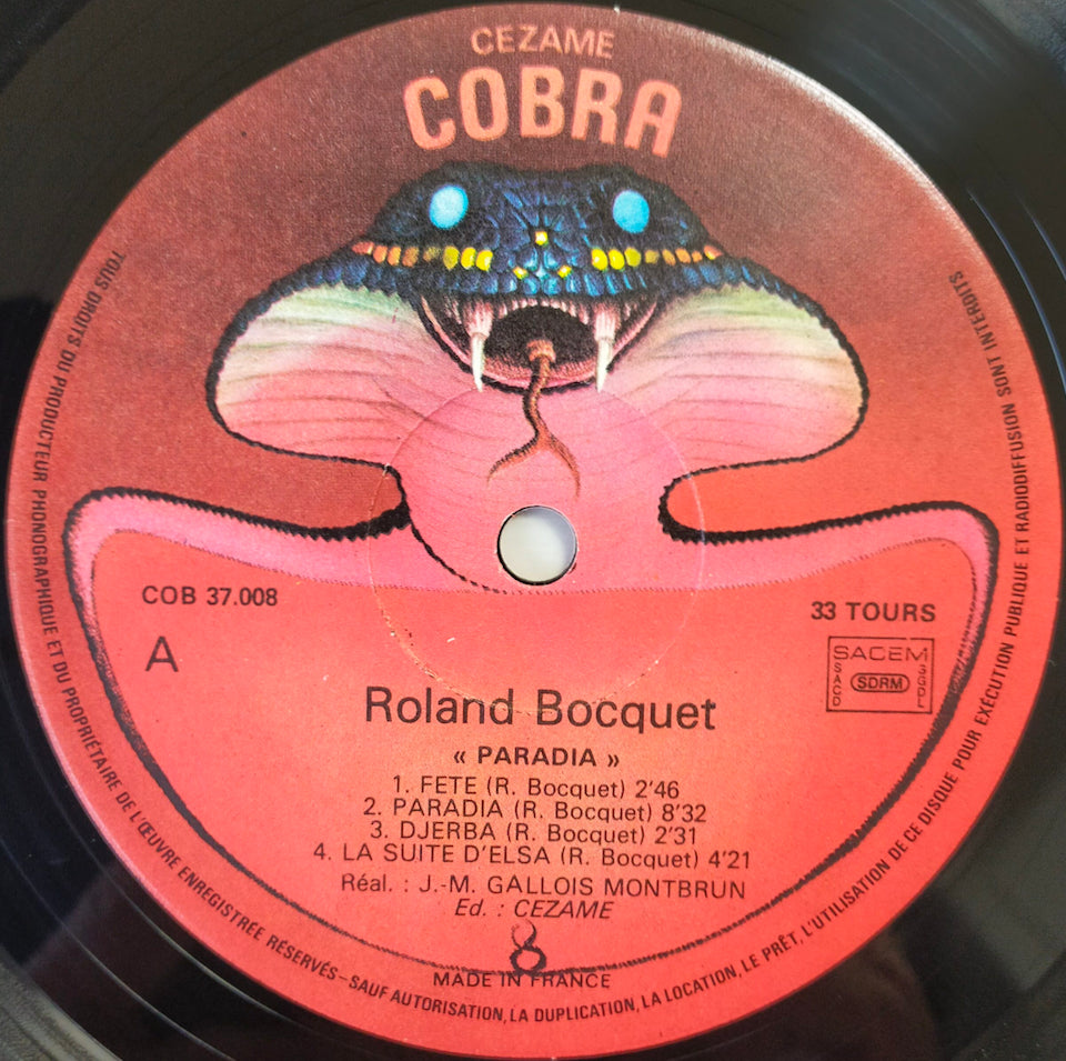 Roland Bocquet – Paradia (LP)