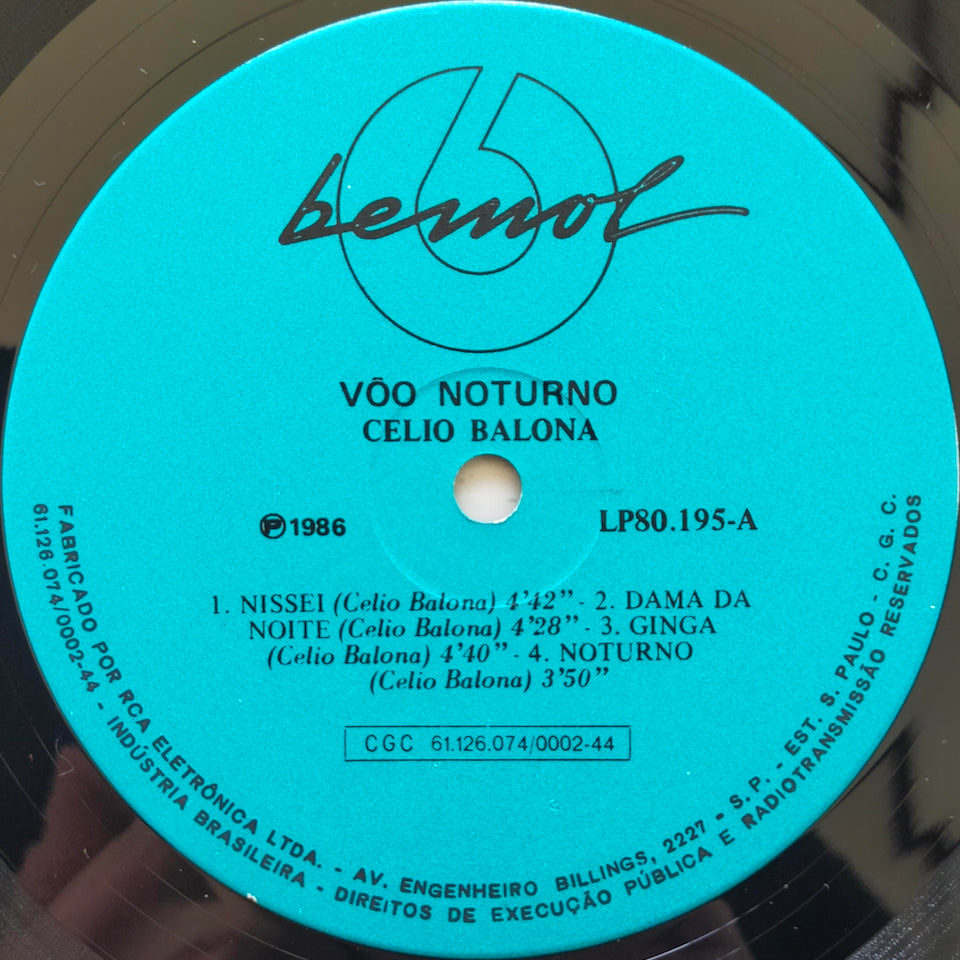 Celio Balona - Voo Noturno (LP)