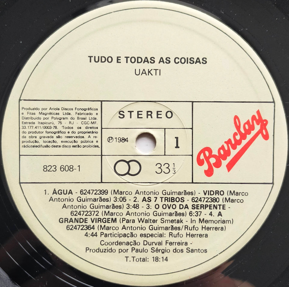 Uakti – Tudo E Todas As Coisas (LP)