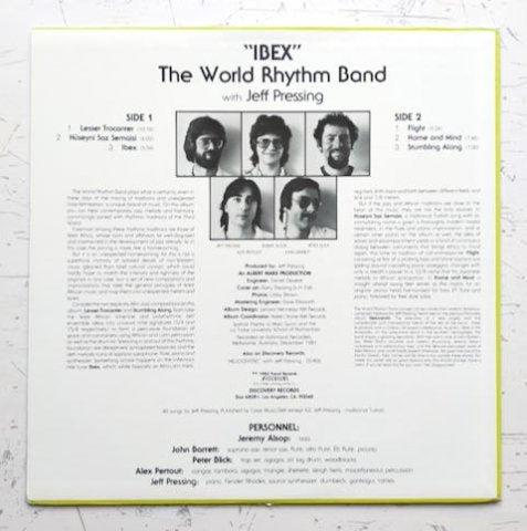 World Rhythm Band With Jeff Pressing - Ibex (LP)