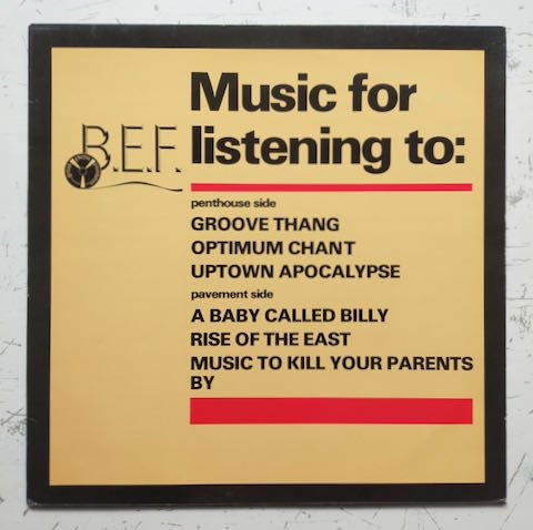 B.E.F. - Music For Listening To (LP)