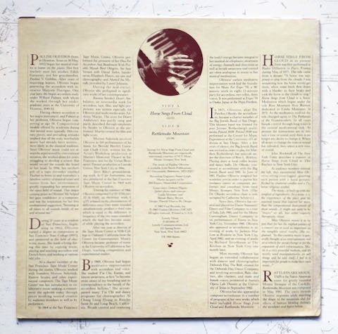 Pauline Oliveros - Accordion & Voice (LP)