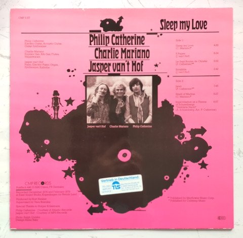 Philip Catherine, Charlie Mariano, Jasper Van't Hof - Sleep My Love (LP)