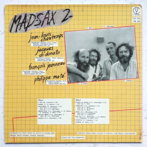 Le Quatuor De Saxophones - Mad Sax 2 (LP)