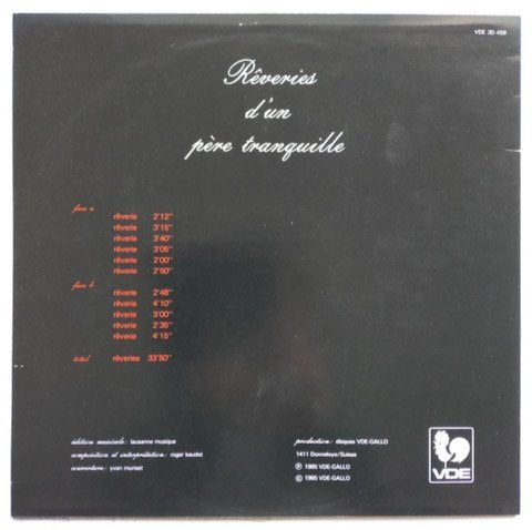 Roger Baudet - Reveries D'Un Pere Tranquille (LP) OR