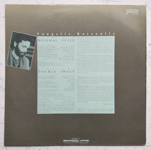 Vangelis Katsoulis - Minimal Suite - Double Image (LP)