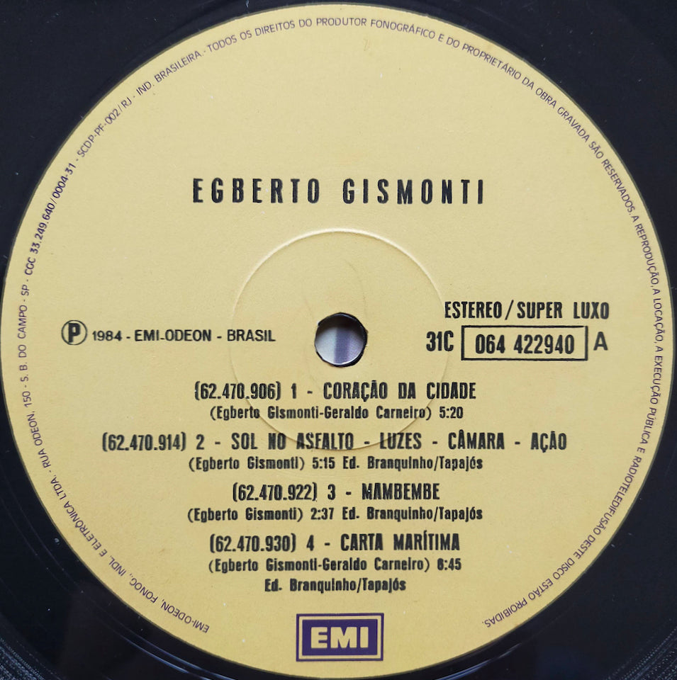 Egberto Gismonti - S.T. (LP)