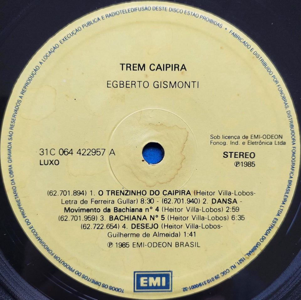 Egberto Gismonti - Trem Caipira (LP)