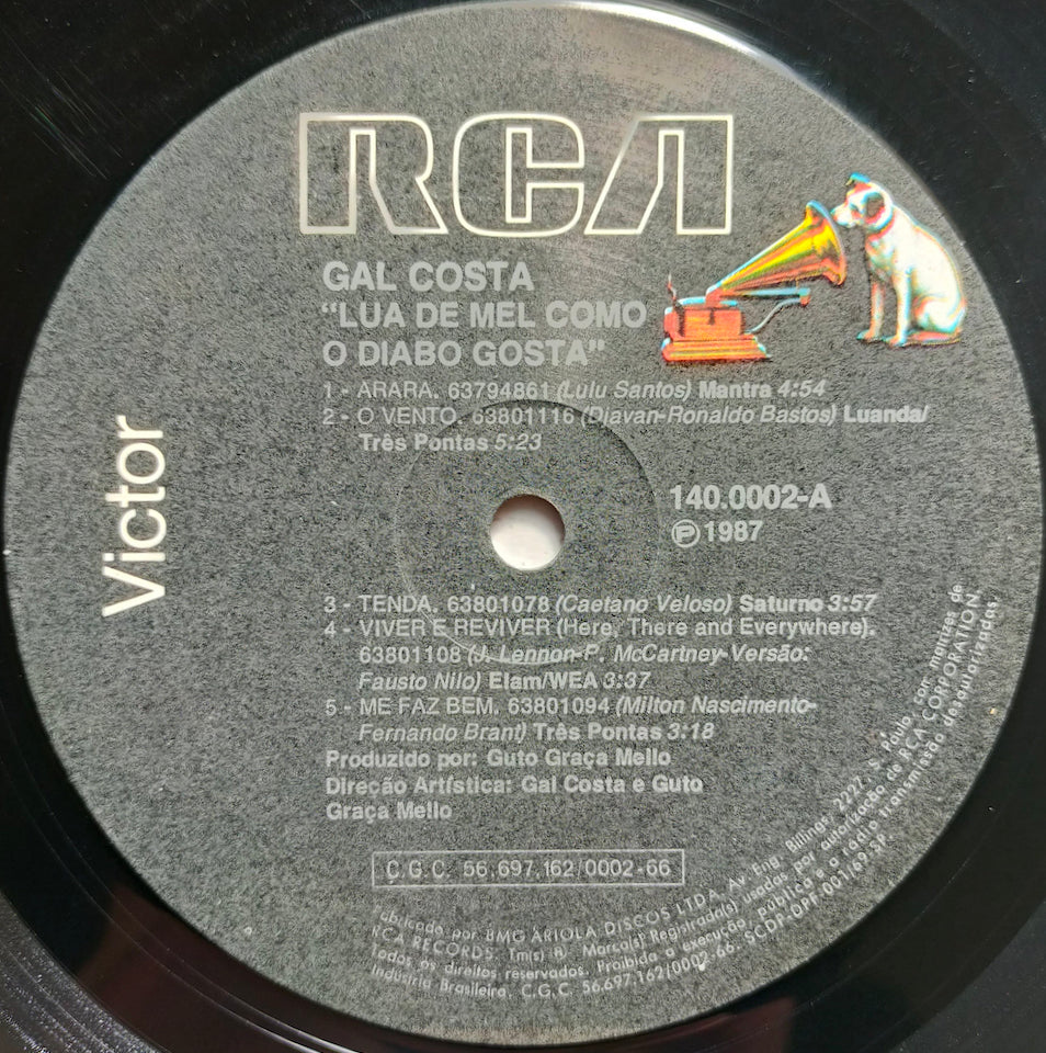 Gal Costa – Lua De Mel Como O Diabo Gosta (LP)