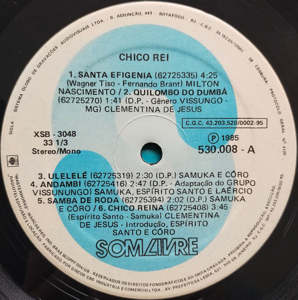 Various – Chico Rei (Original Motion Picture Soundtrack) (LP)