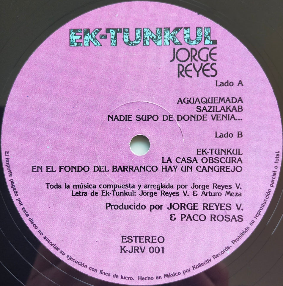 Jorge Reyes – Ek-Tunkul (LP)