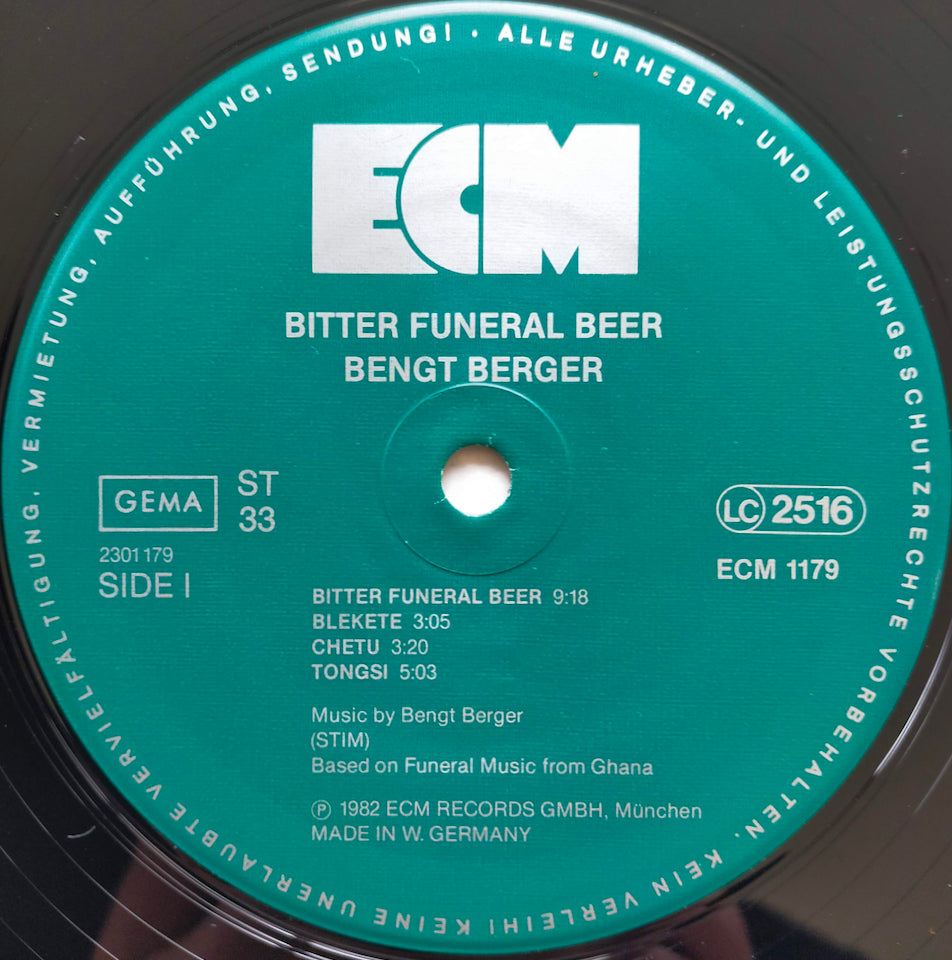 Bengt Berger – Bitter Funeral Beer (LP)