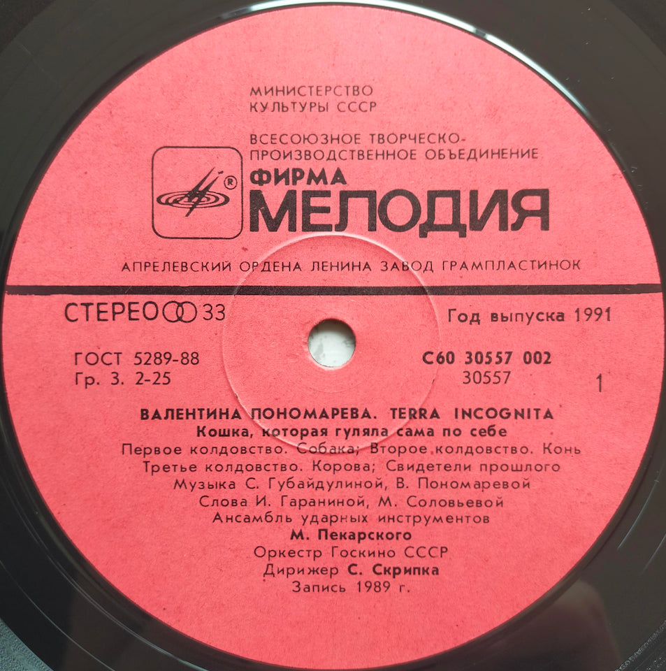 Валентина Пономарева - Terra Incognita (LP)