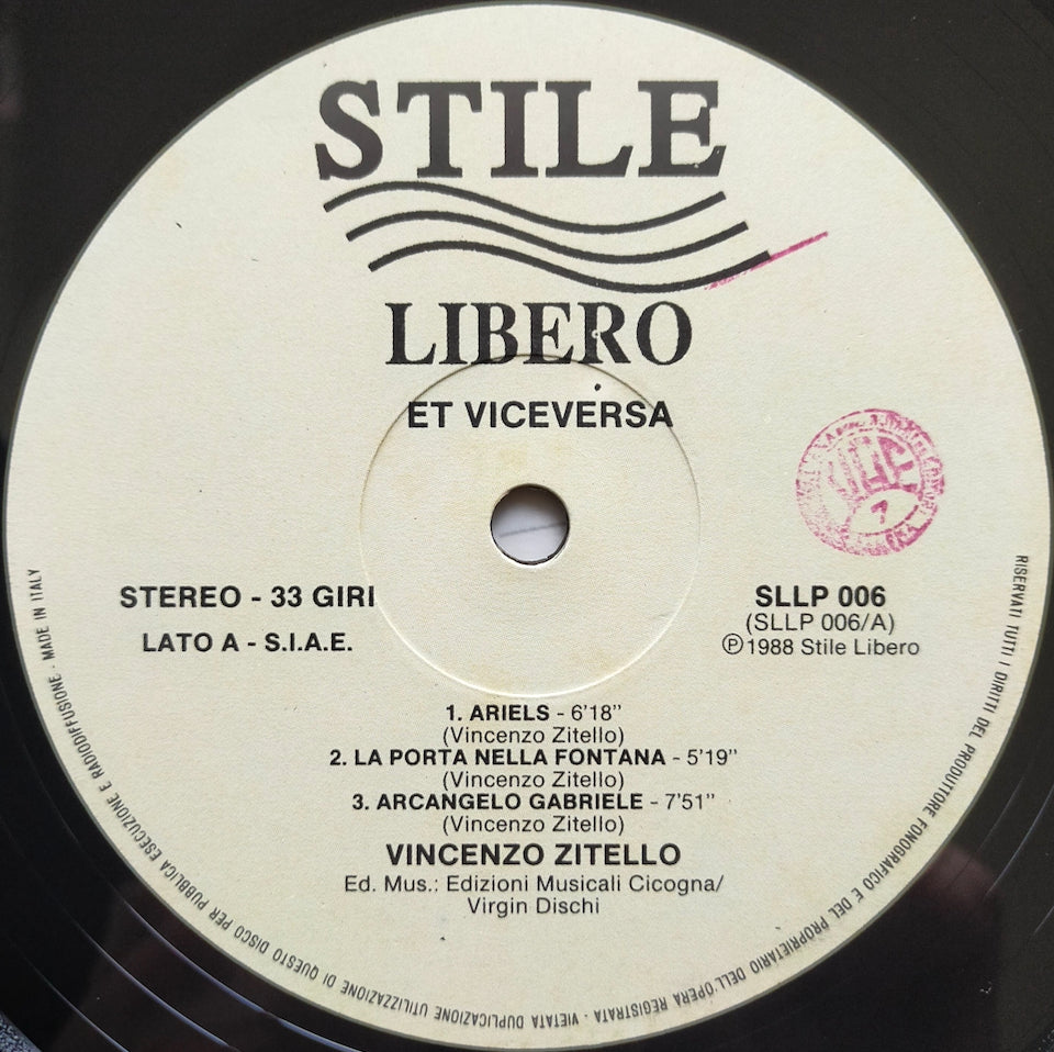 Vincenzo Zitello – Et Vice Versa (LP)
