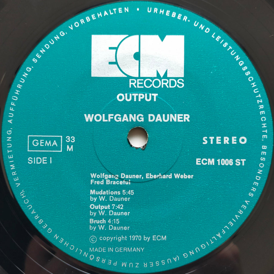 Wolfgang Dauner – Output (LP)