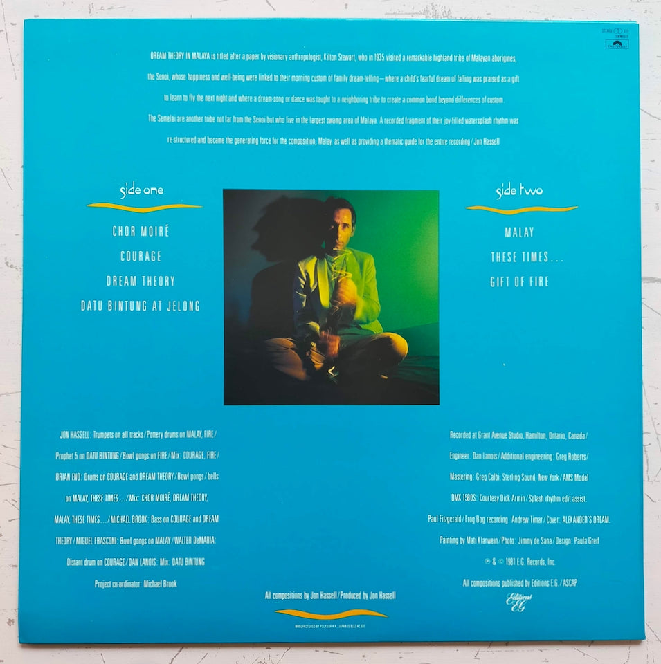 Jon Hassell - Dream Theory In Malaya (Fourth World Volume Two) (LP)
