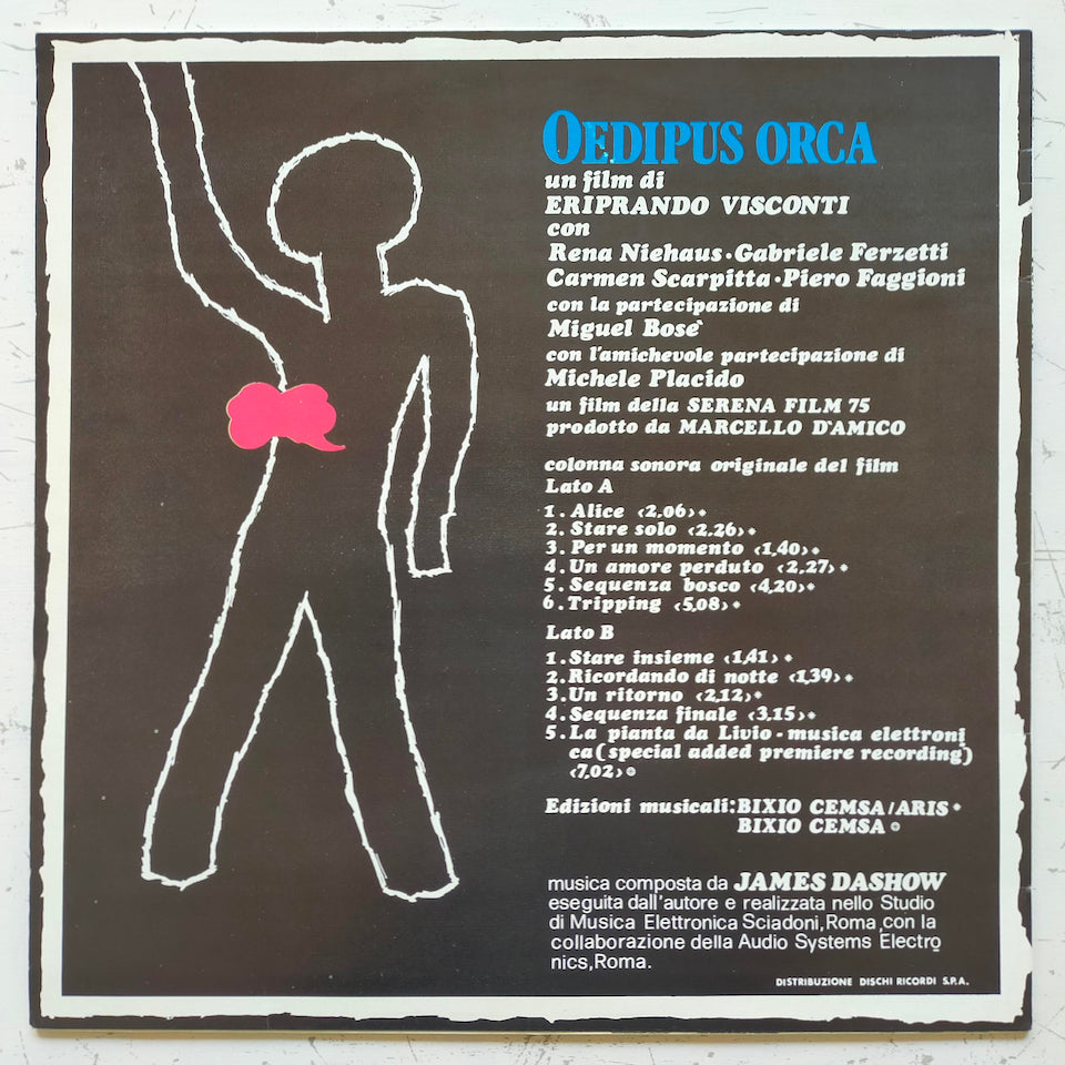 James Dashow – Oedipus Orca (Colonna Sonora Originale Del Film) (LP)