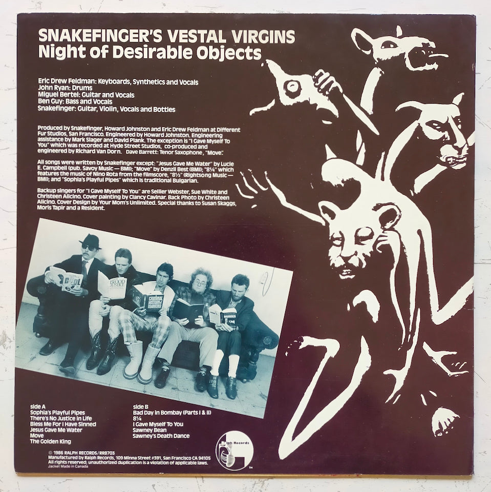 Snakefinger's Vestal Virgins – Night Of Desirable Objects (LP)