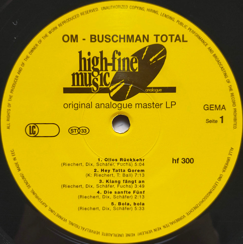 Om Buschman - Total (LP)