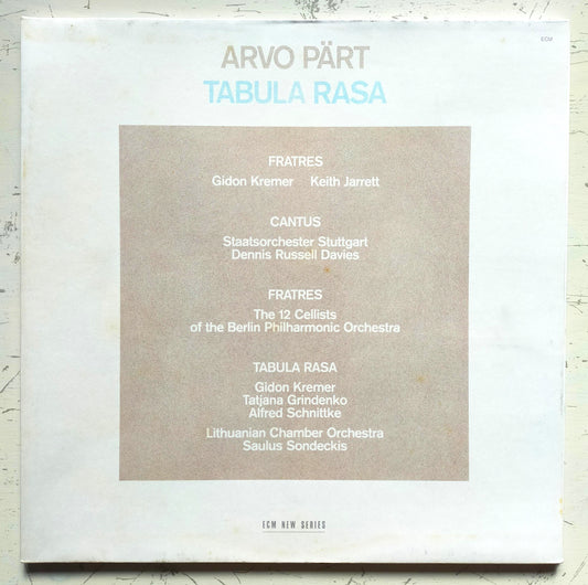 Arvo Pärt – Tabula Rasa (LP)