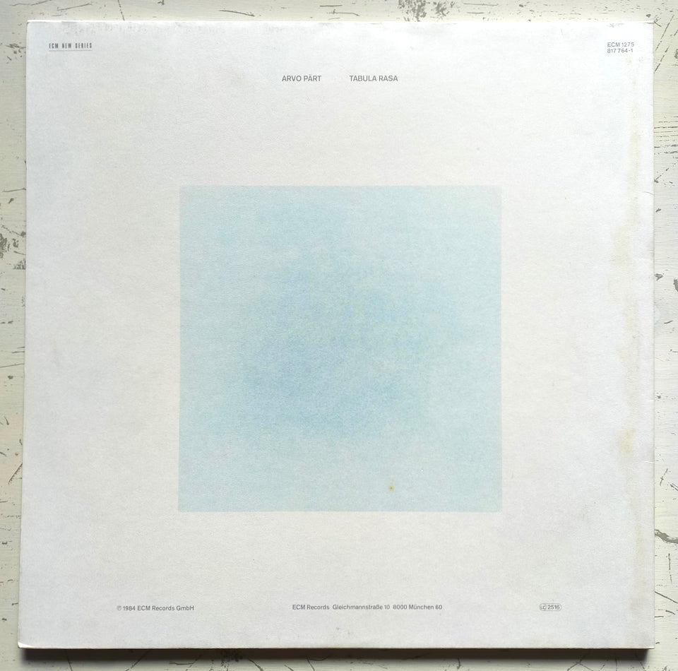 Arvo Pärt – Tabula Rasa (LP)