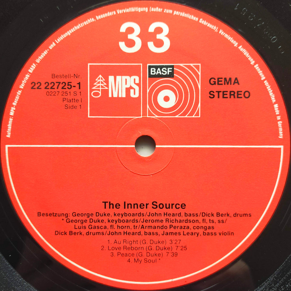 e Duke The Inner Source ドイツ盤　レコード George Duke – The Inner Source (LP) – Searchin' music store