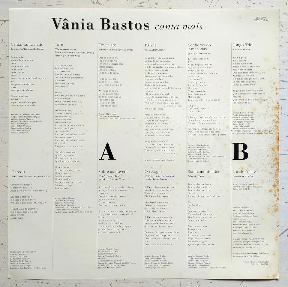 Vânia Bastos – Canta Mais (LP)