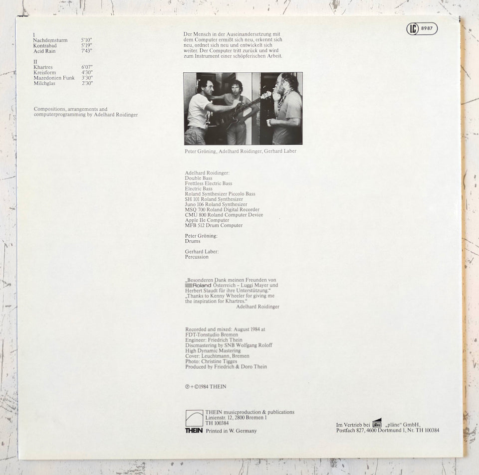 Adelhard Roidinger ‎– Computer & Jazz Project I (LP)