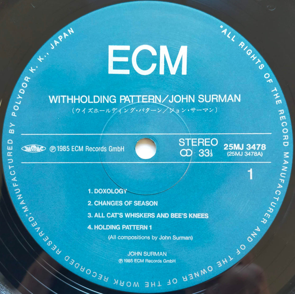 John Surman – Withholding Pattern (LP)