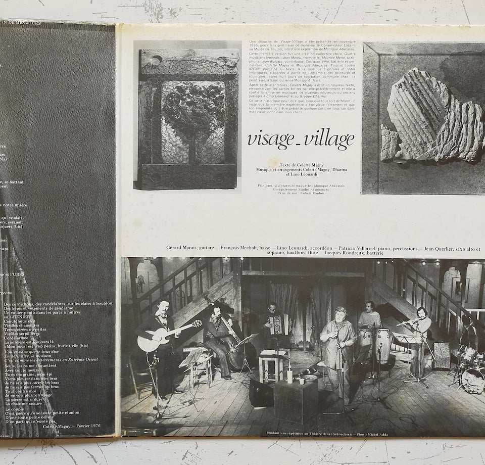 Colette Magny Avec Le Groupe Dharma Et Lino Leonardi – Visage-Village (LP)