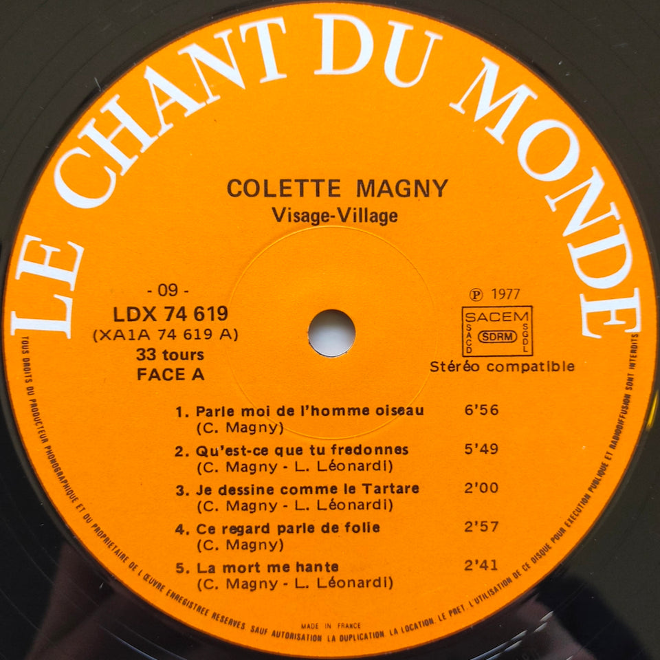 Colette Magny Avec Le Groupe Dharma Et Lino Leonardi – Visage-Village (LP)