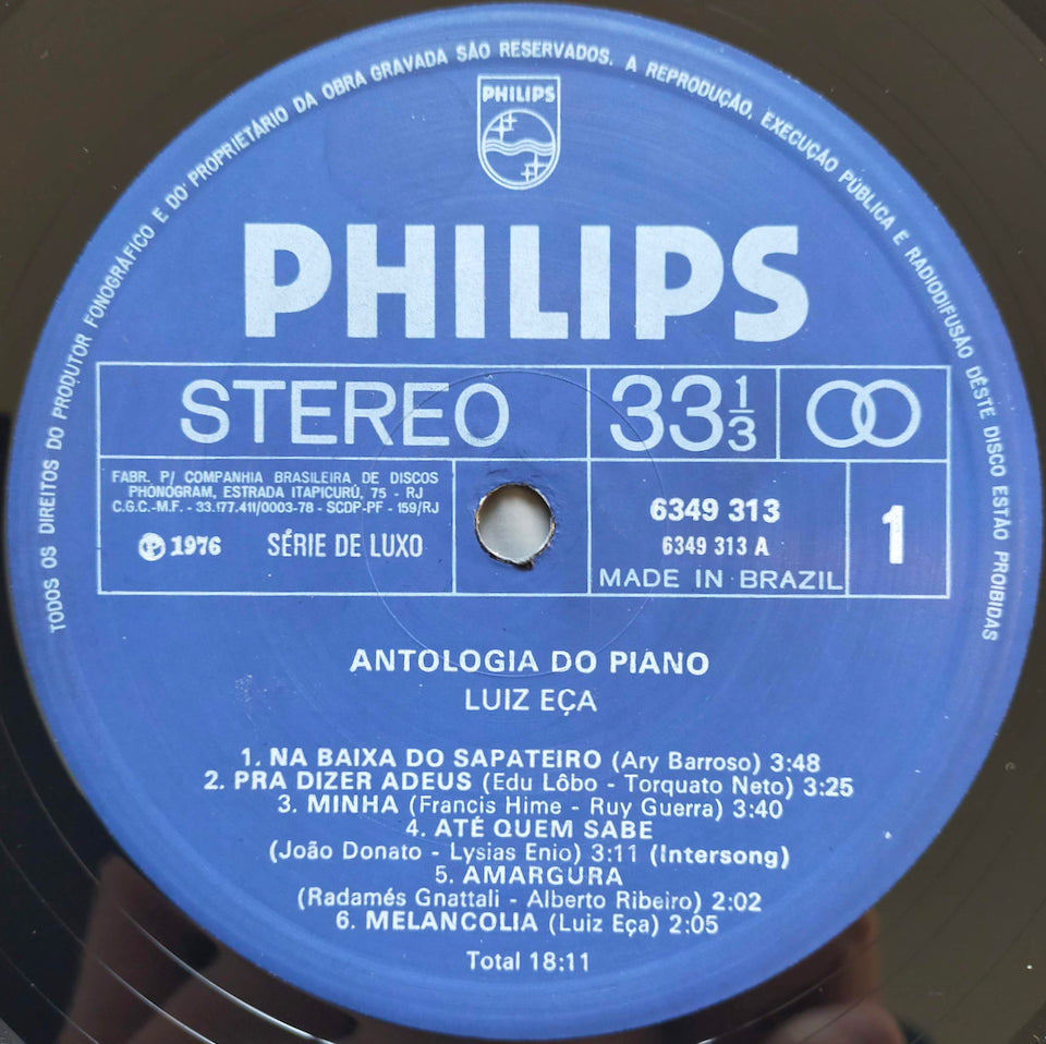 Luiz Eça – Antologia Do Piano (LP)